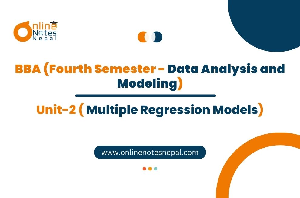 Unit II Multiple Regression Models Photo